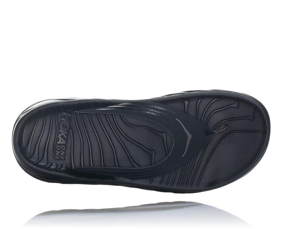 Hoka One One Ora Recovery Flip Sandaler Herr - Svarta - FIKEG-2598